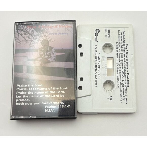 Fred Jessee Sing A Song Of Praise Cassette Tape Christian Music Clarion - Picture 3 of 6